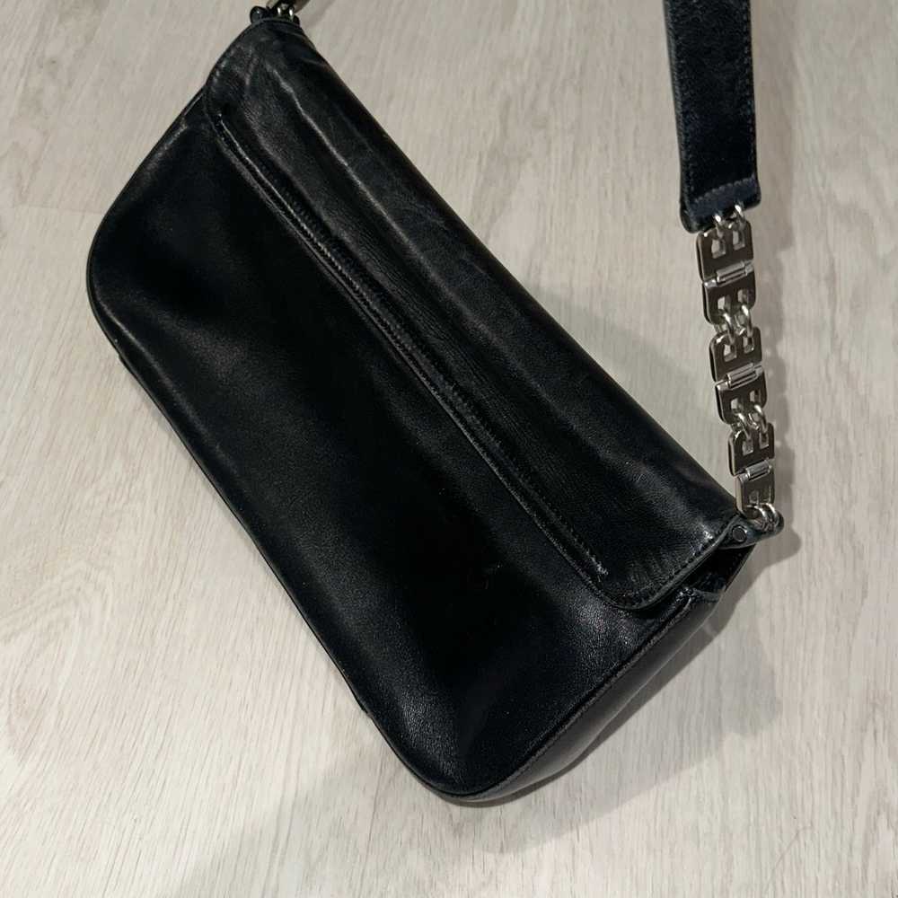 BALLY Vintage Black Flap Purse AUTHENTIC Leather - image 2