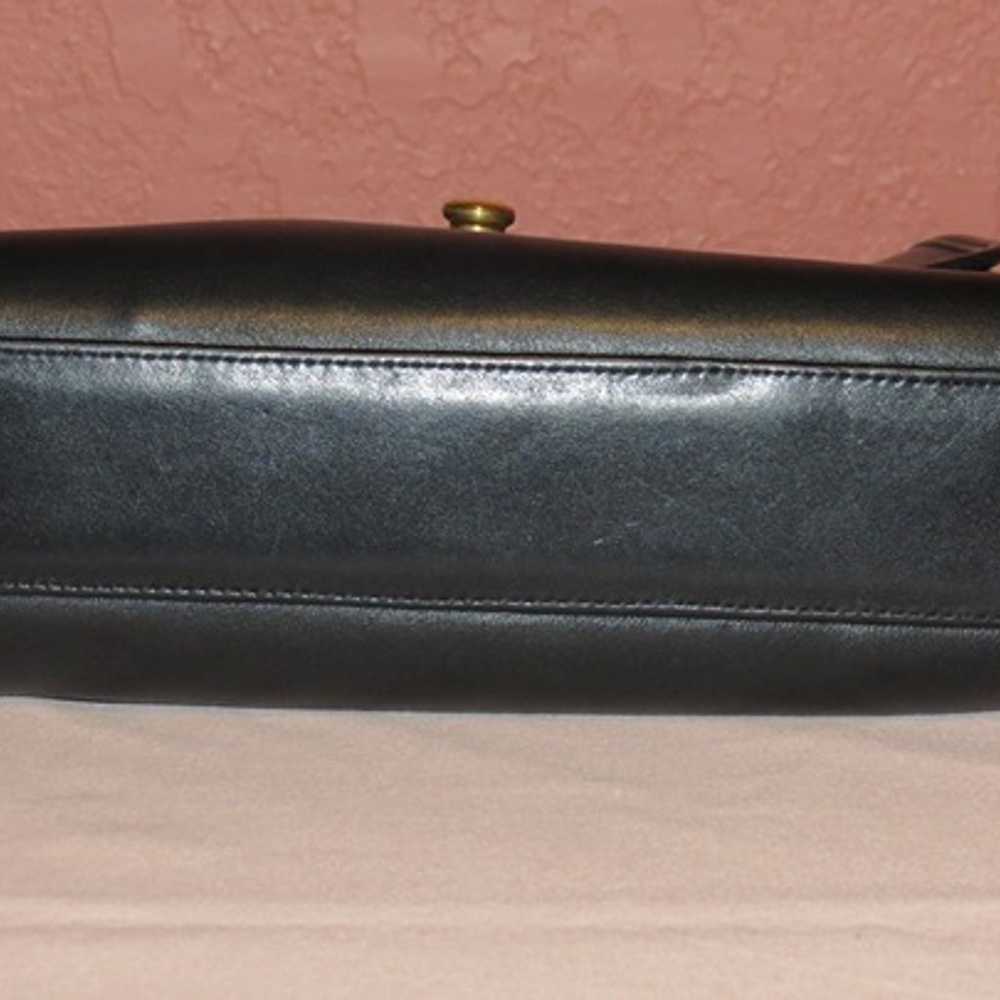 Very Good Vintage Coach Black Leather Scout Bag #… - image 5