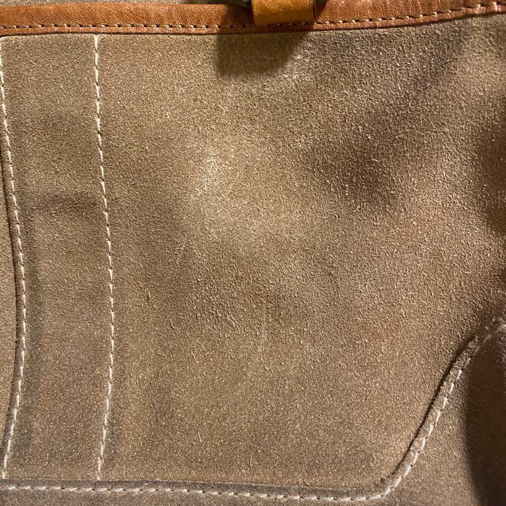 Vintage Coach Soho Suede Suede Satchel Handbag E0… - image 9