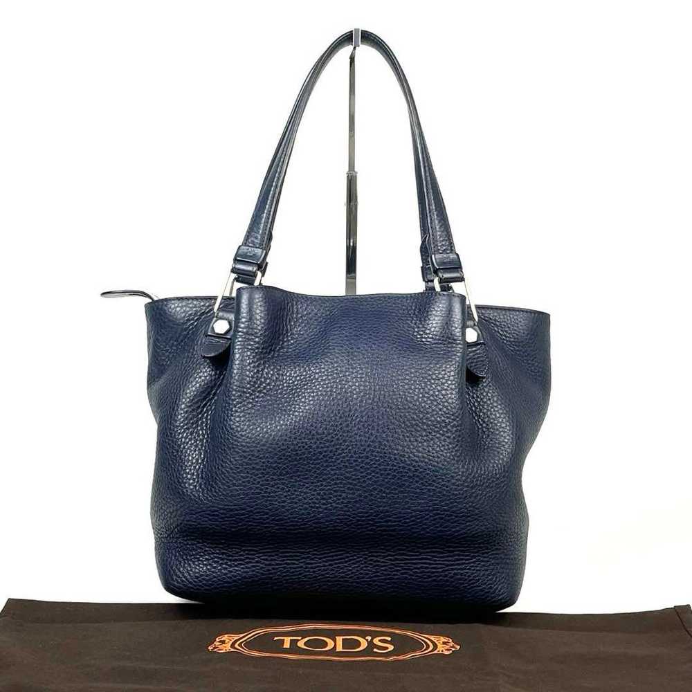 【Great Condition】Tod's Flower Tote Bag with Gold … - image 5