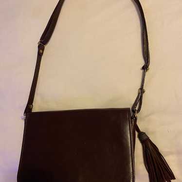 Vintage brown leather Brahmin Crossbody - image 1