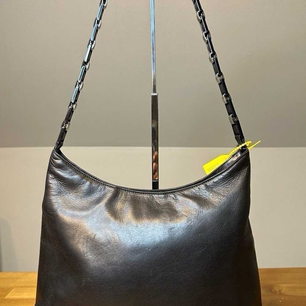 Vintage Salvatore Ferragamo Brown Leather Hobo on Chain