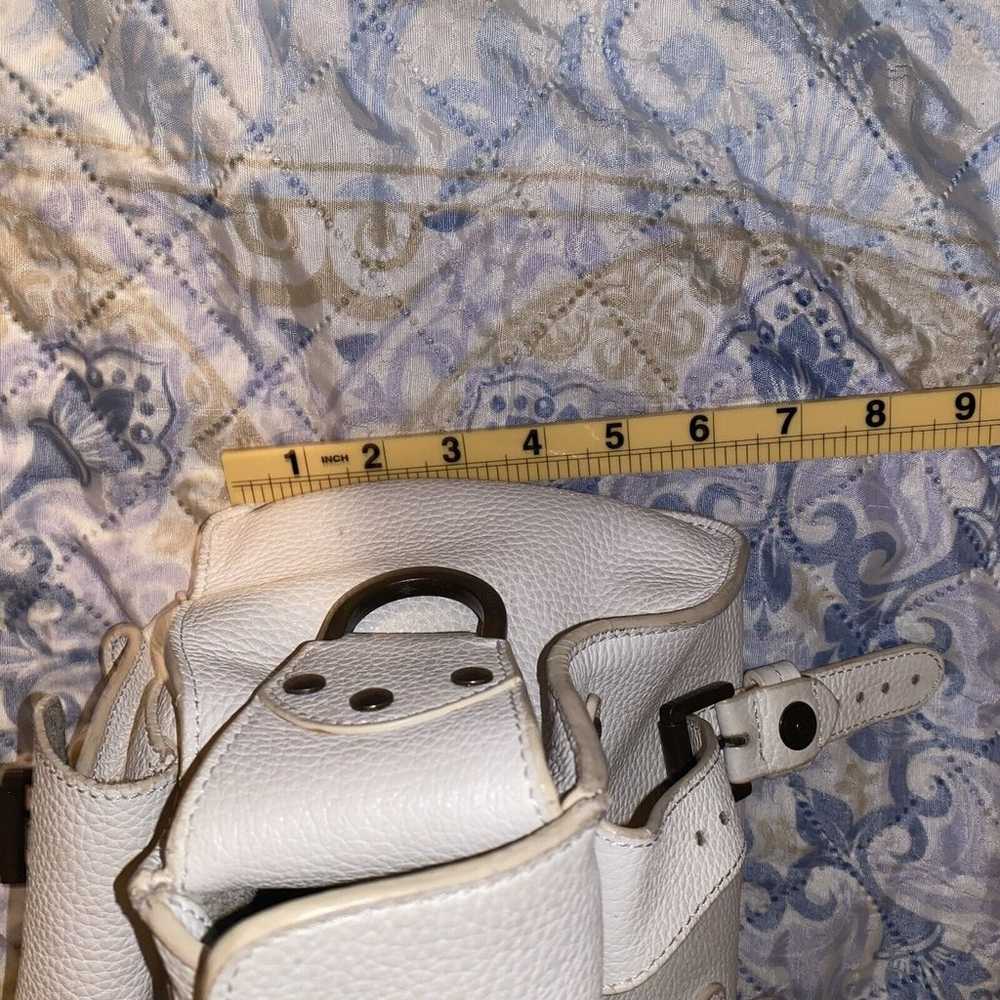 Vintage White Mulberry Roxanne Satchel Handbag Le… - image 3