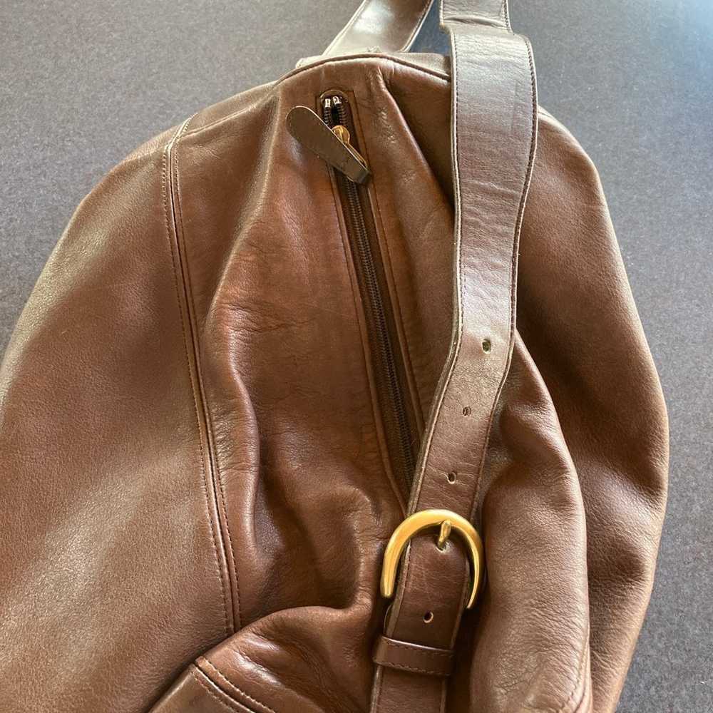 Coach Brown Leather Backpack - image 4