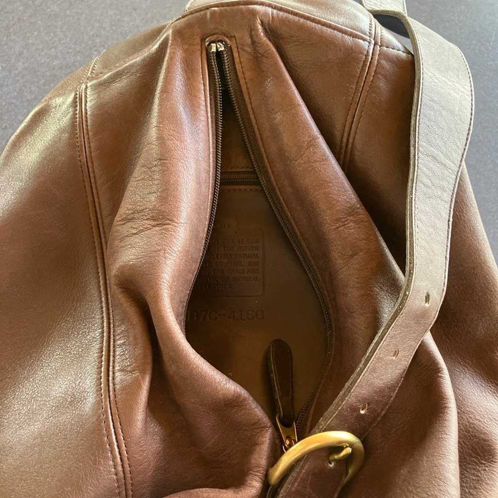 Coach Brown Leather Backpack - image 5