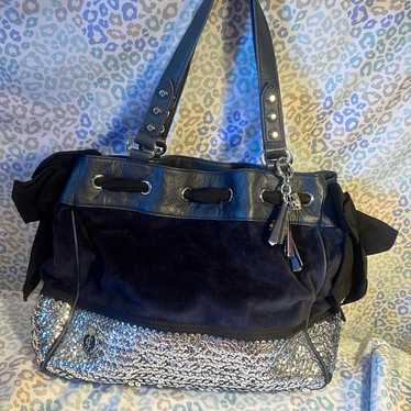 Vintage Dark Blue Juicy Couture Purse Daydreamer … - image 1