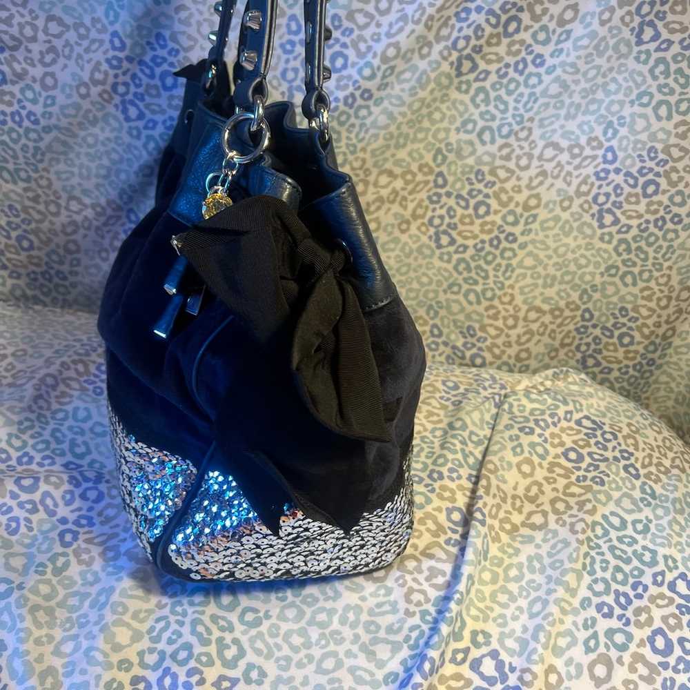 Vintage Dark Blue Juicy Couture Purse Daydreamer … - image 5