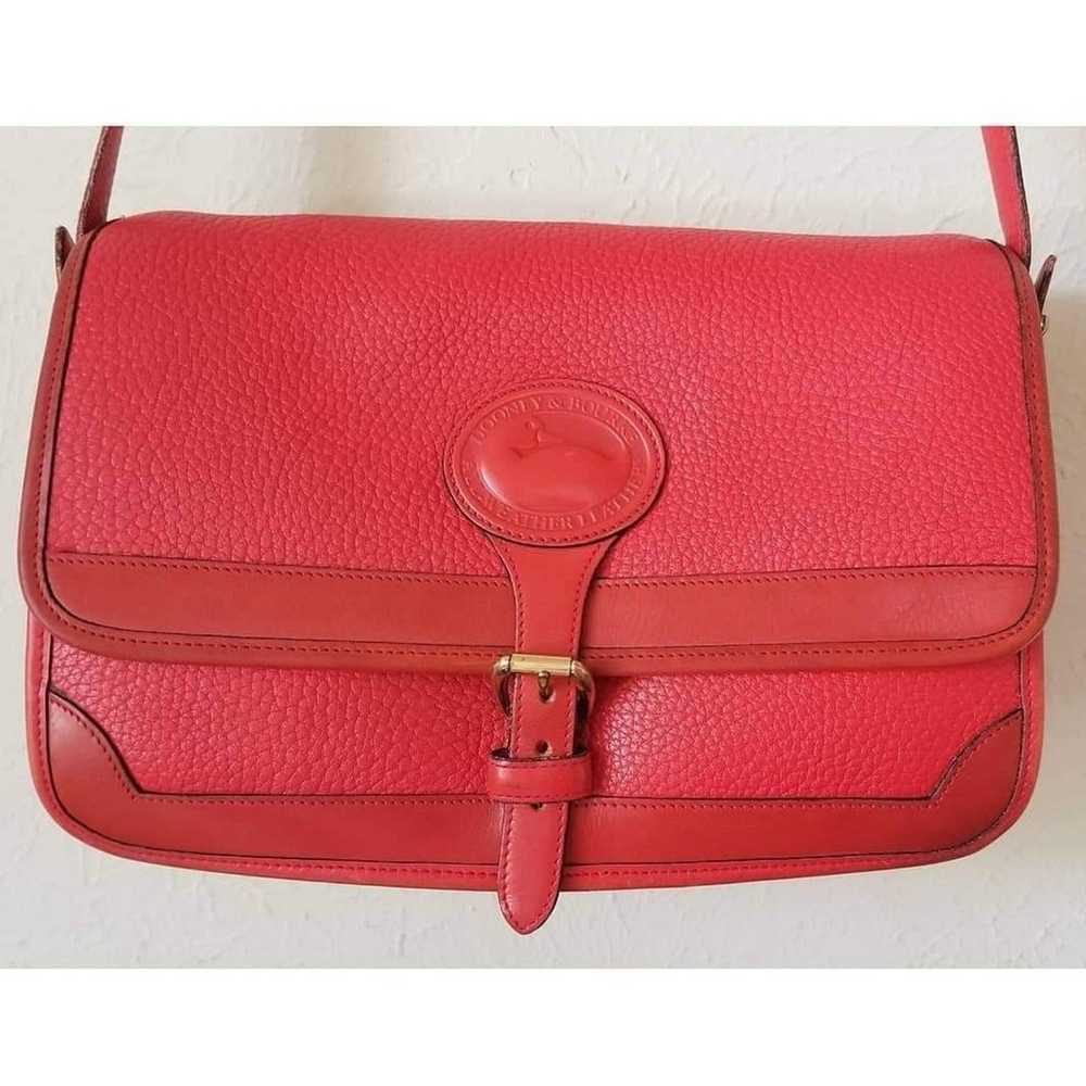 Rare Solid Red Vintage Dooney And Bourke Purse - image 1