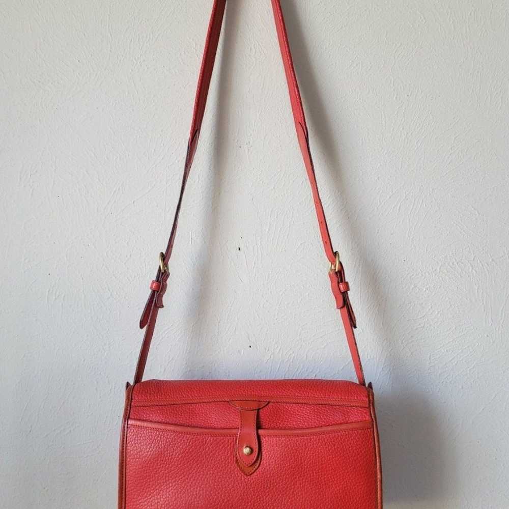 Rare Solid Red Vintage Dooney And Bourke Purse - image 3