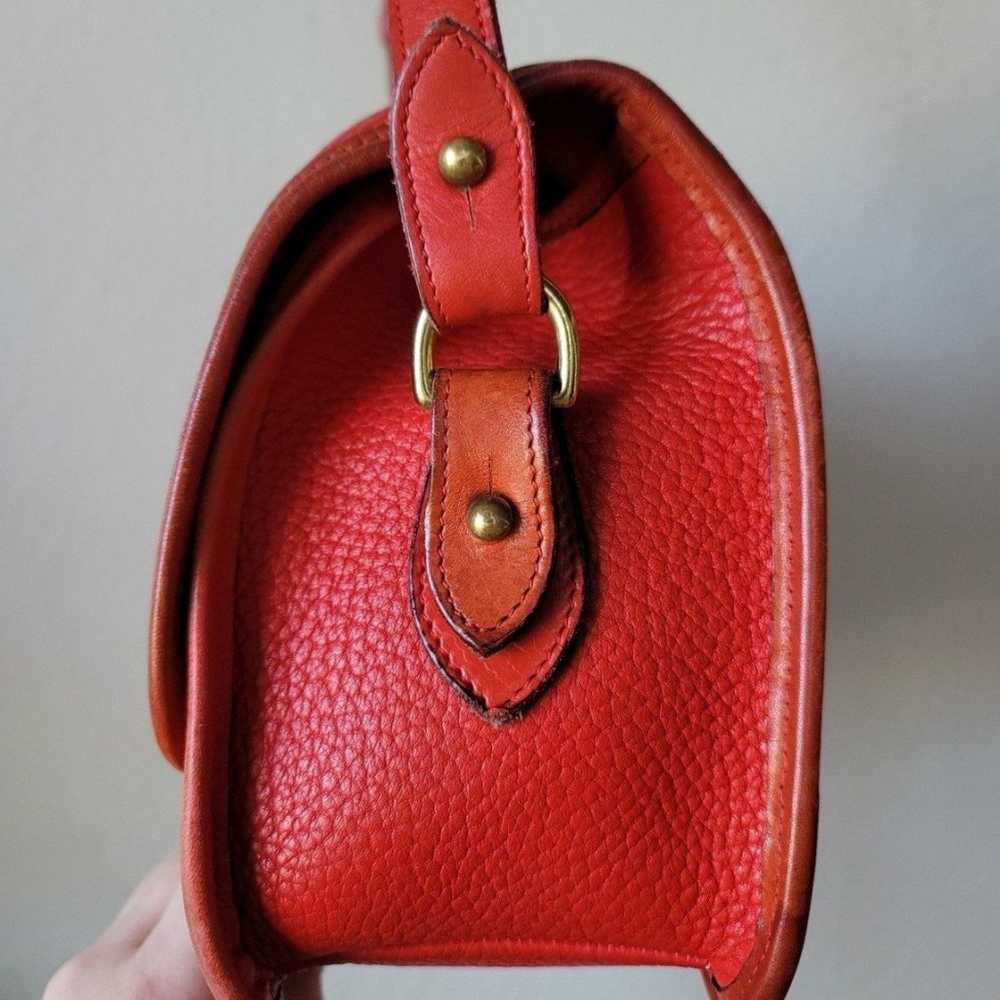 Rare Solid Red Vintage Dooney And Bourke Purse - image 5