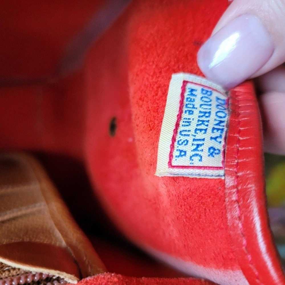 Rare Solid Red Vintage Dooney And Bourke Purse - image 8