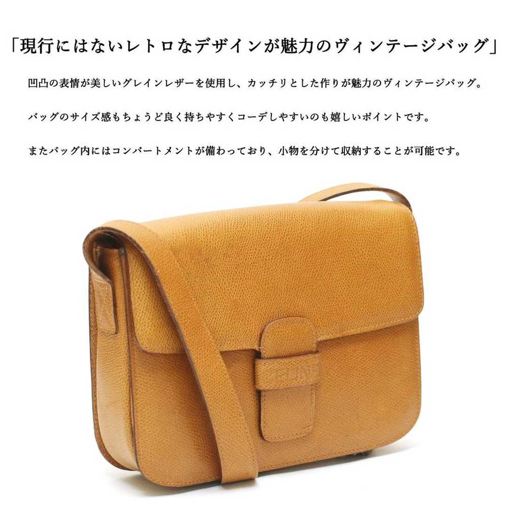 【Vintage】◇ Celine ◇ CELINE / Grained Leather / Sh… - image 2