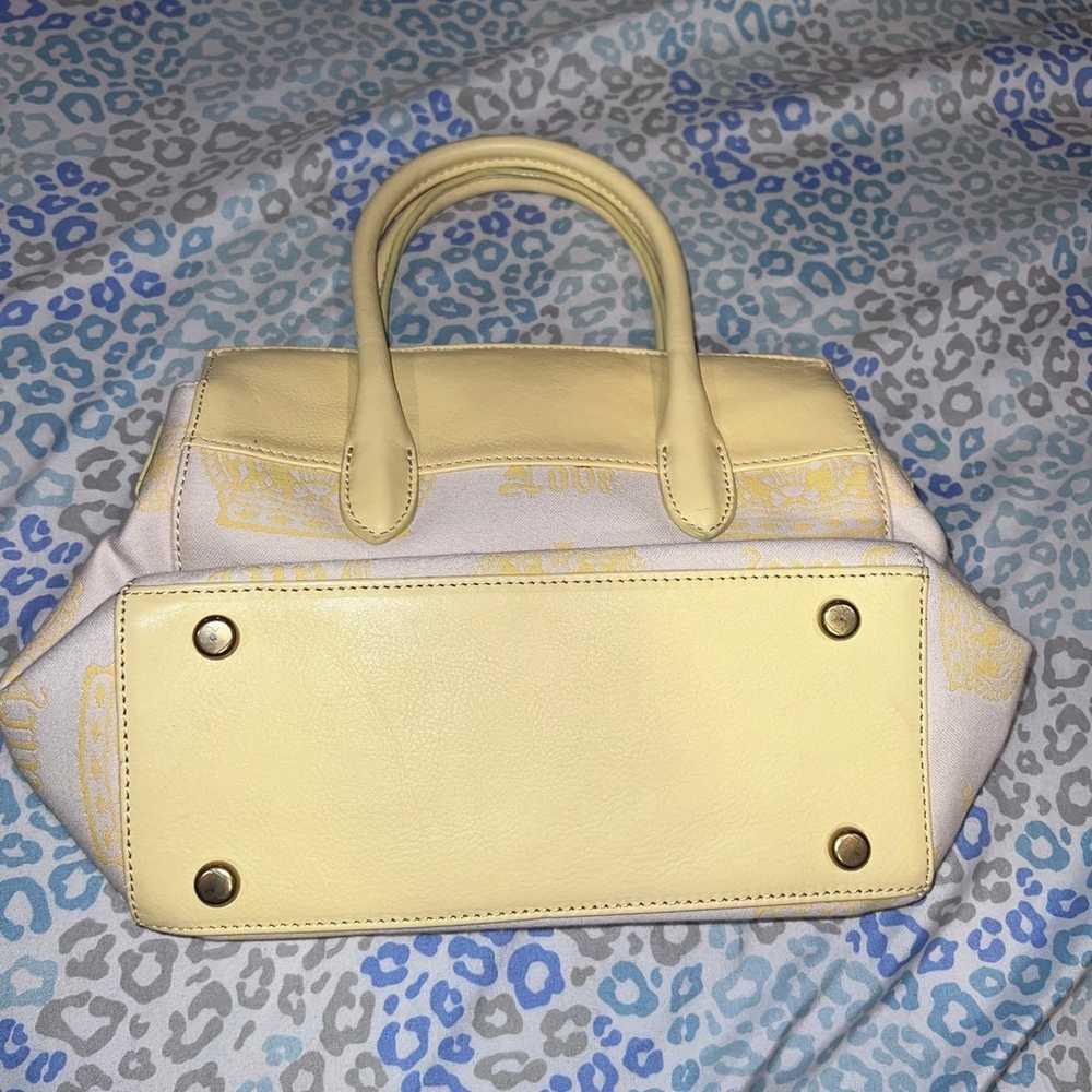 Vintage Yellow Juicy Couture Purse Handbag Satche… - image 2