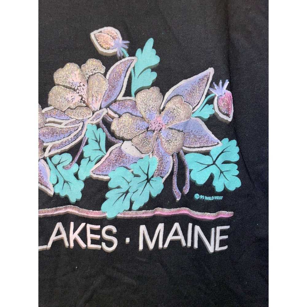 Jerzees 90s Vintage Rangeley Lakes ME Maine Shirt… - image 5