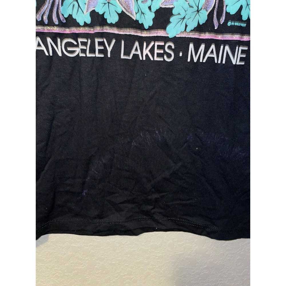 Jerzees 90s Vintage Rangeley Lakes ME Maine Shirt… - image 7