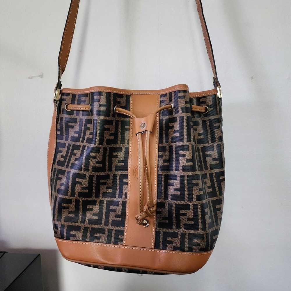 Vintage Fendi Zucca FF BUCKET Bag - image 1