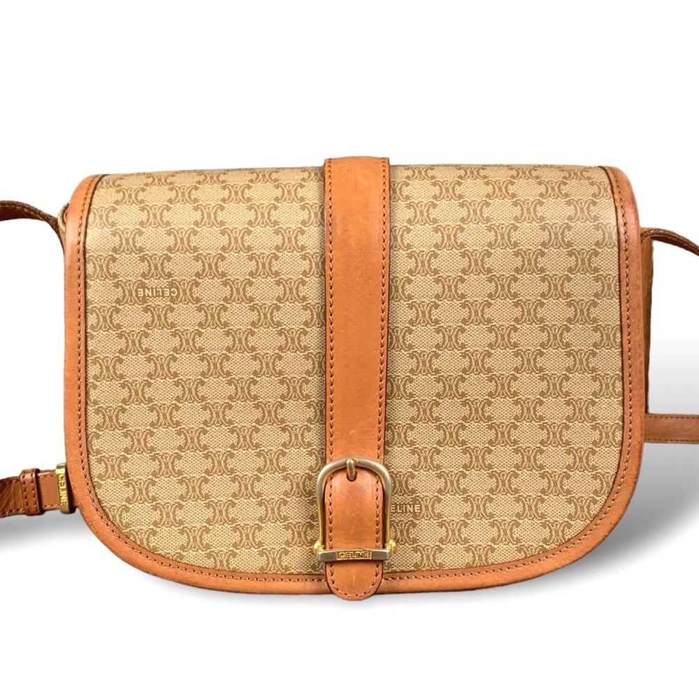 Celine Shoulder Bag, Macadam Pattern, Gold Hardwa… - image 2