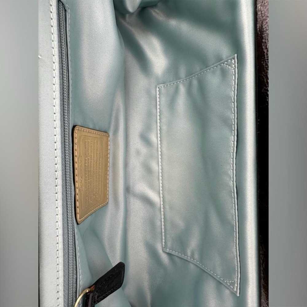 Rare COACH Vintage Kisslock Satin Clutch - image 8