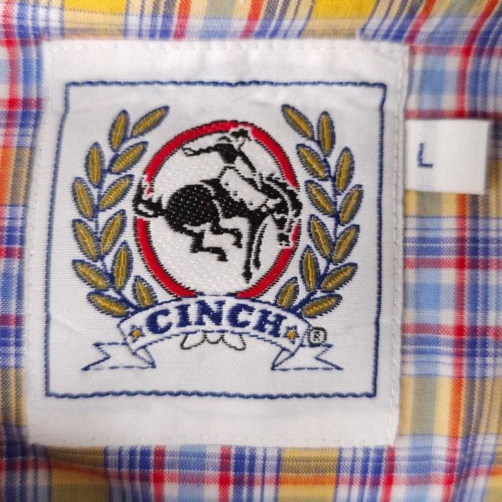 Vintage Vintage Cinch Western Shirt Mens Size Lar… - image 5