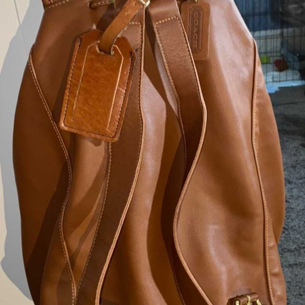 Vintage Coach Leather Backpack - image 2