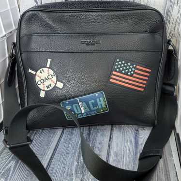 ☆COACH☆CHARLES CAMERA BAG WITH AMERICAN DREAMING PATCHES Coach Charles Camera Bag With American Dreaming Patches