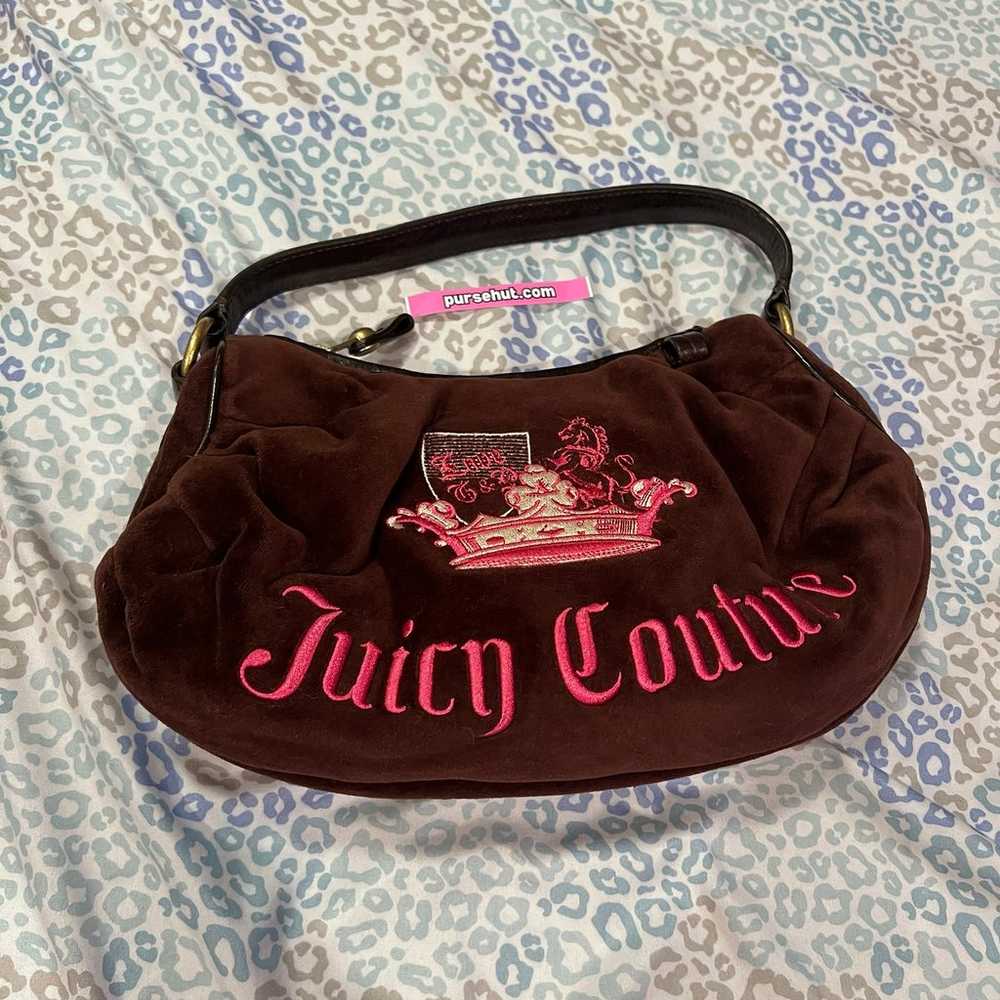 Vintage Pink Brown Juicy Couture Bag Purse Handba… - image 2