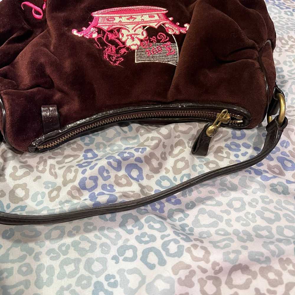 Vintage Pink Brown Juicy Couture Bag Purse Handba… - image 5