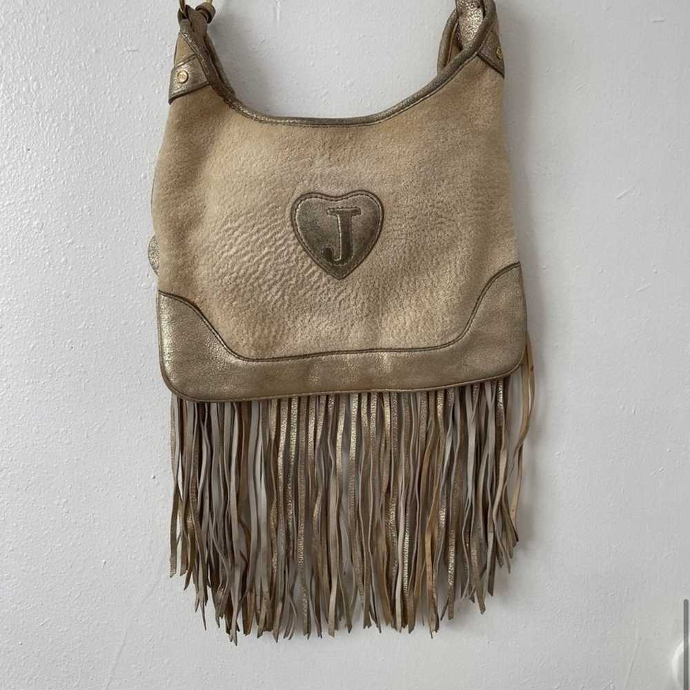 Vintage Juicy Couture Y2K Embroidered Fringe Bag - image 7