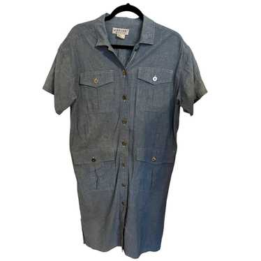 Jaeger Jaeger short sleeve button front Chambray s