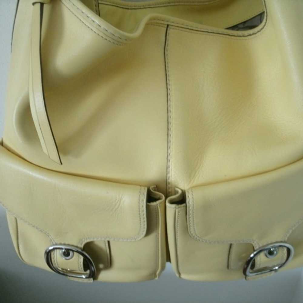 Coach Vntg Bleecker EXLarge Yellow Bag! - image 11