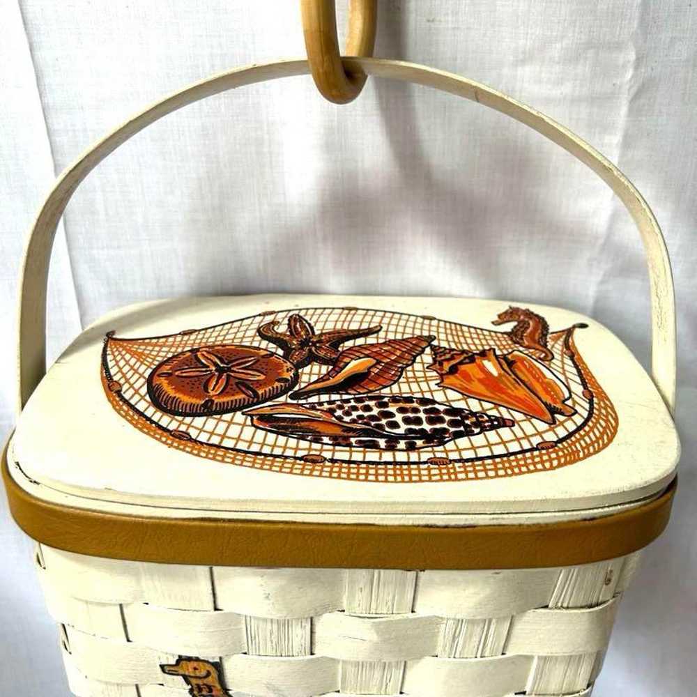 Coron Basket USA Vintage Marine Style 60's Basket… - image 1