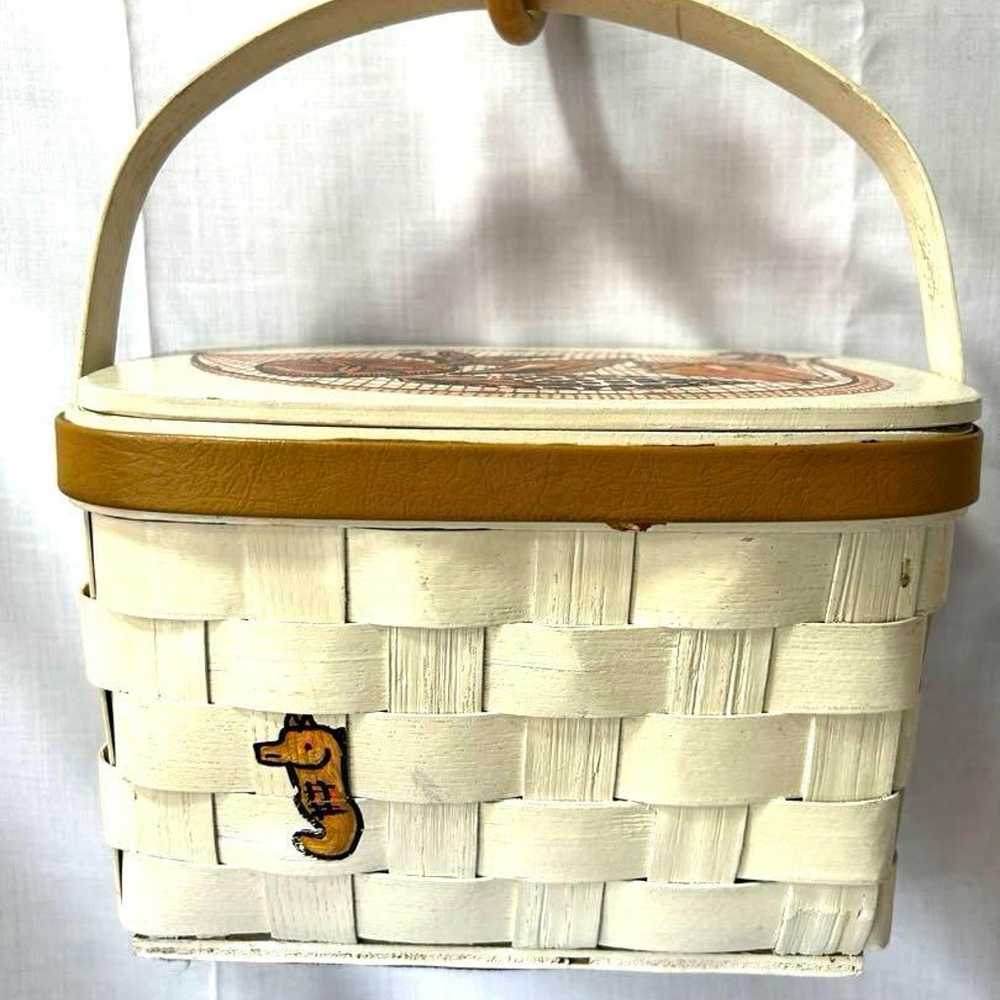 Coron Basket USA Vintage Marine Style 60's Basket… - image 2