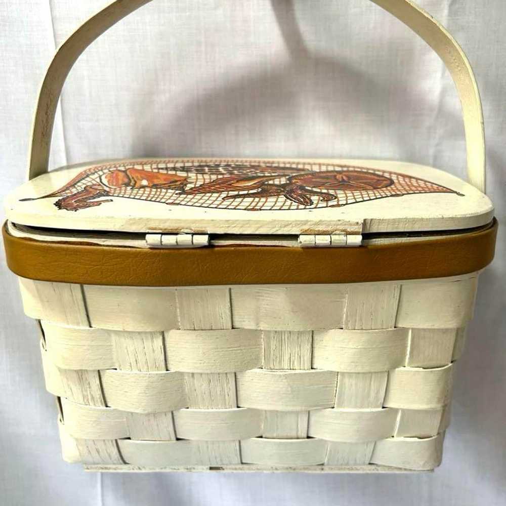 Coron Basket USA Vintage Marine Style 60's Basket… - image 4