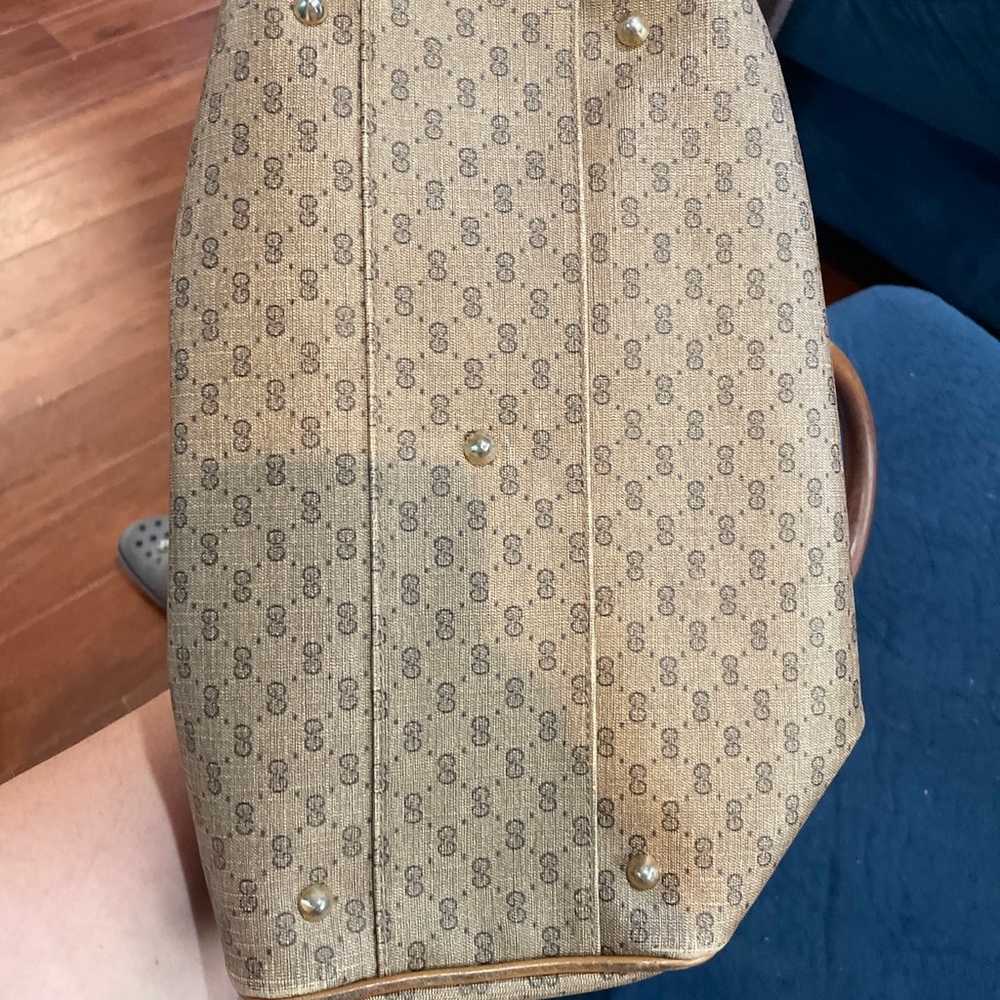 Vintage authentic Gucci handbag micro Gg satchel - image 3