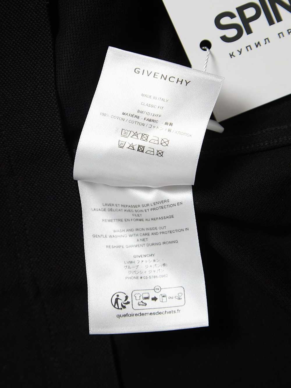 Givenchy Black Logo Printed and Zipper Cotton Pol… - image 5