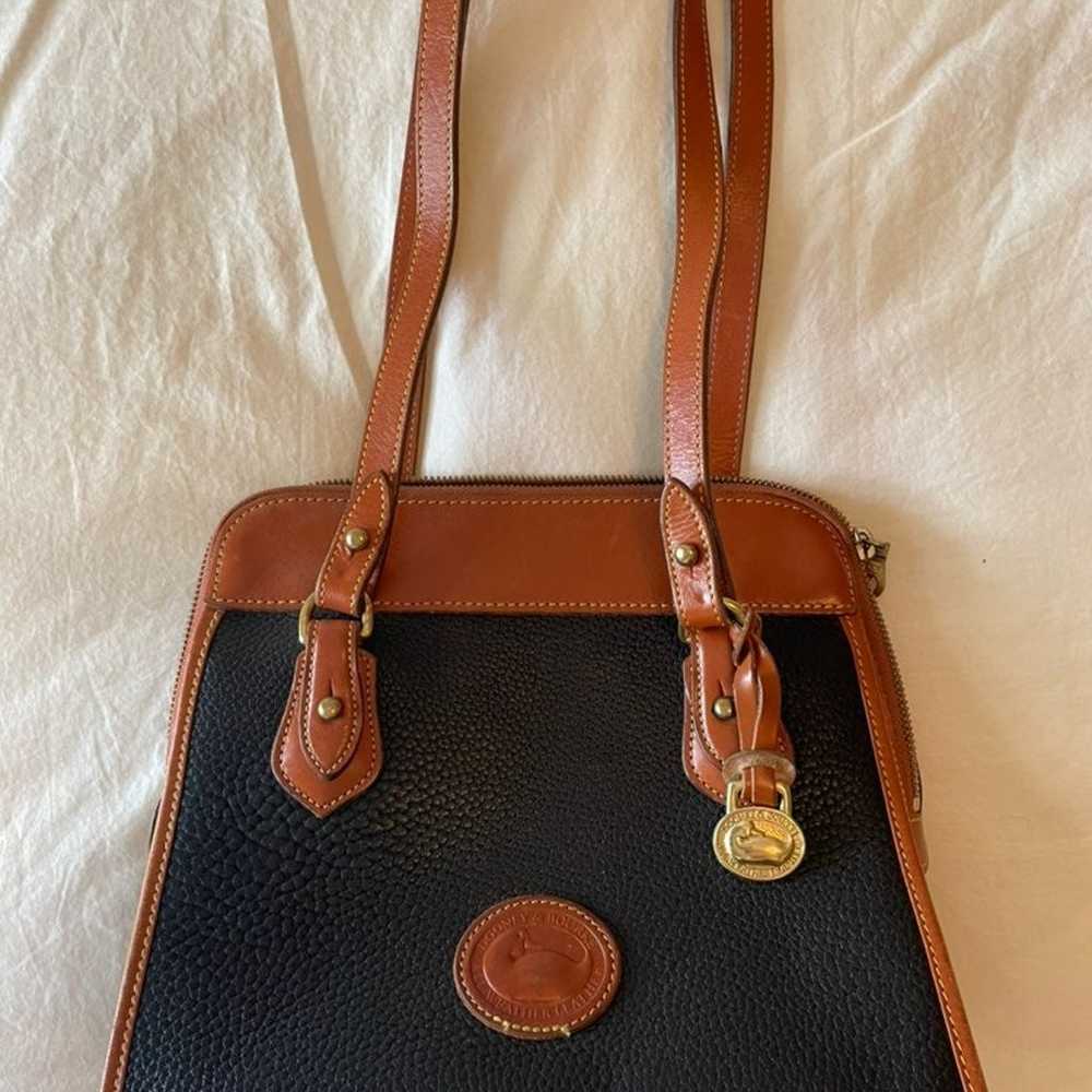 Authentic Dooney & Bourke black pebble leather wo… - image 2