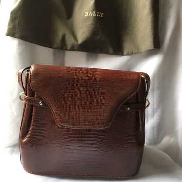 Vintage BALLY Alligator Embossed LEATHER