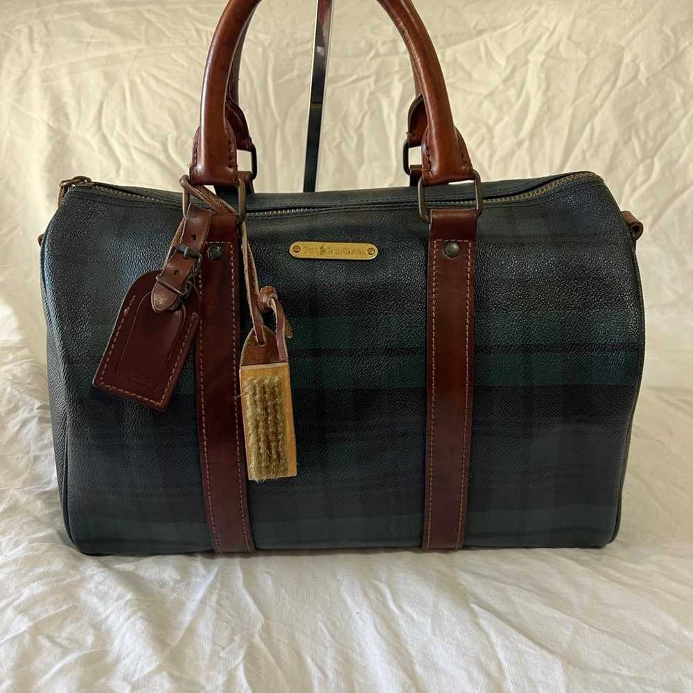 Polo Ralph Lauren Vintage Boston Duffel 35 Top Ha… - image 1