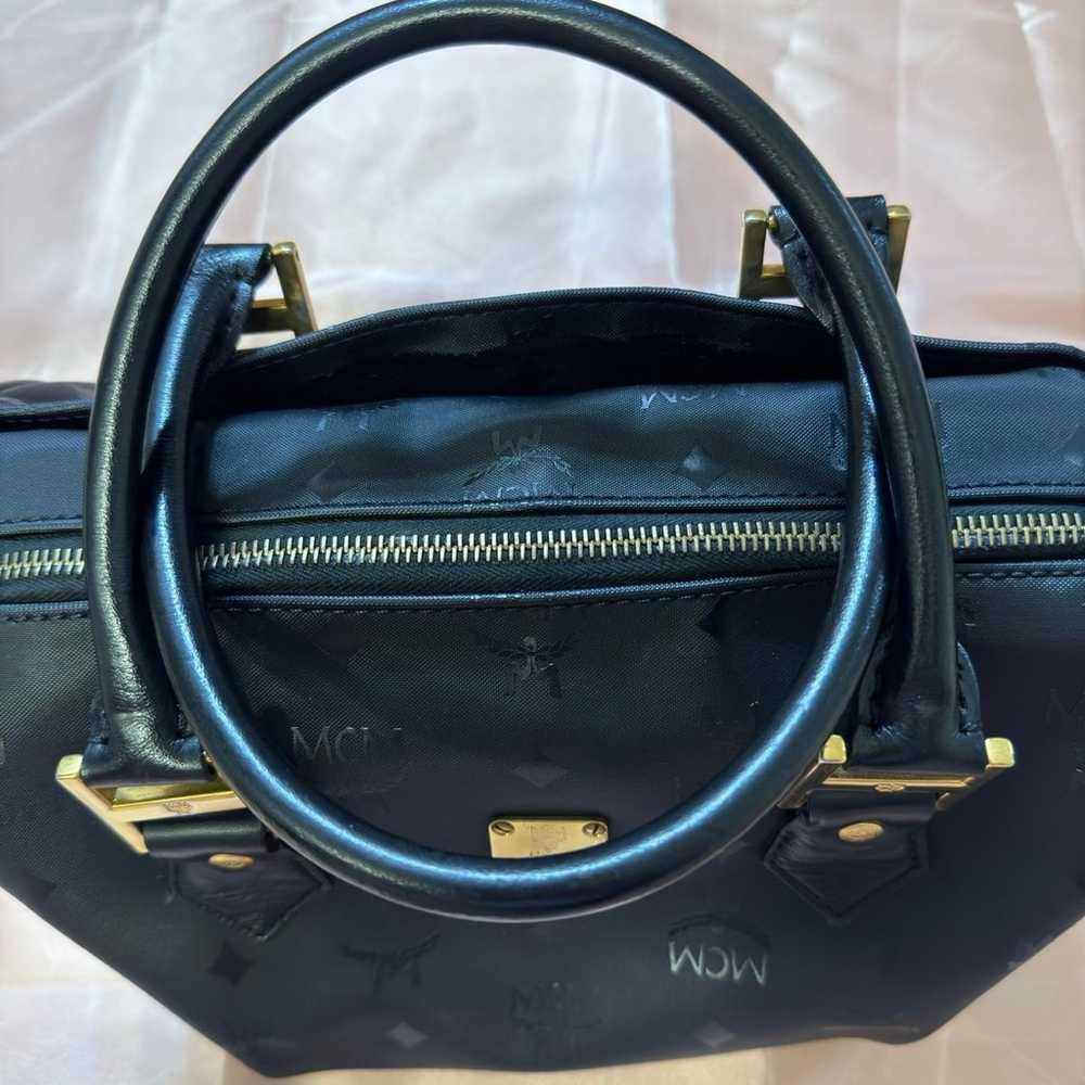 MCM Visetos Boston Black bag - image 11