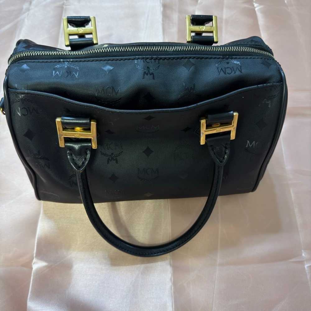 MCM Visetos Boston Black bag - image 2