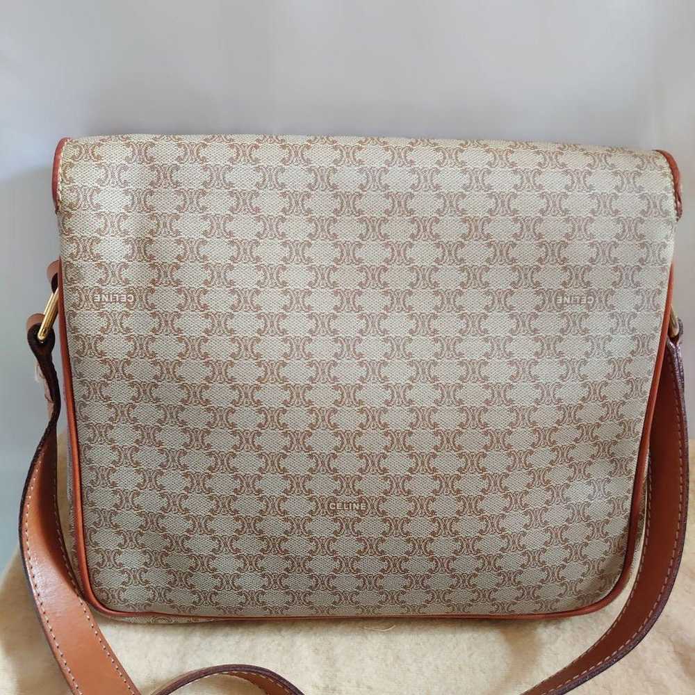 Mint condition CELINE Macadam pattern shoulder bag - image 4