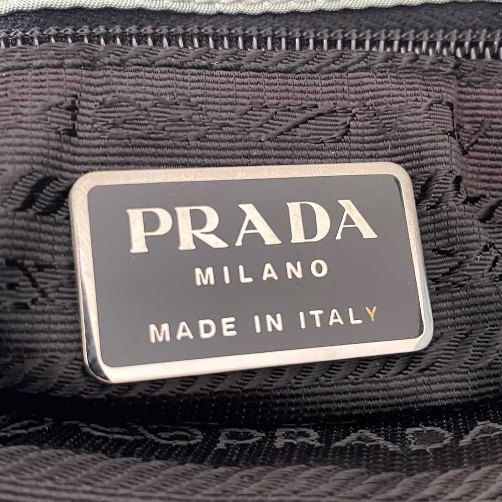 Prada gray Tessuto nylon plexiglass and leather v… - image 8