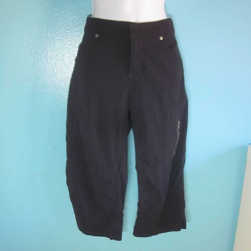 Athleta Athleta Cropped Sporty Black Pants Size 6… - image 2