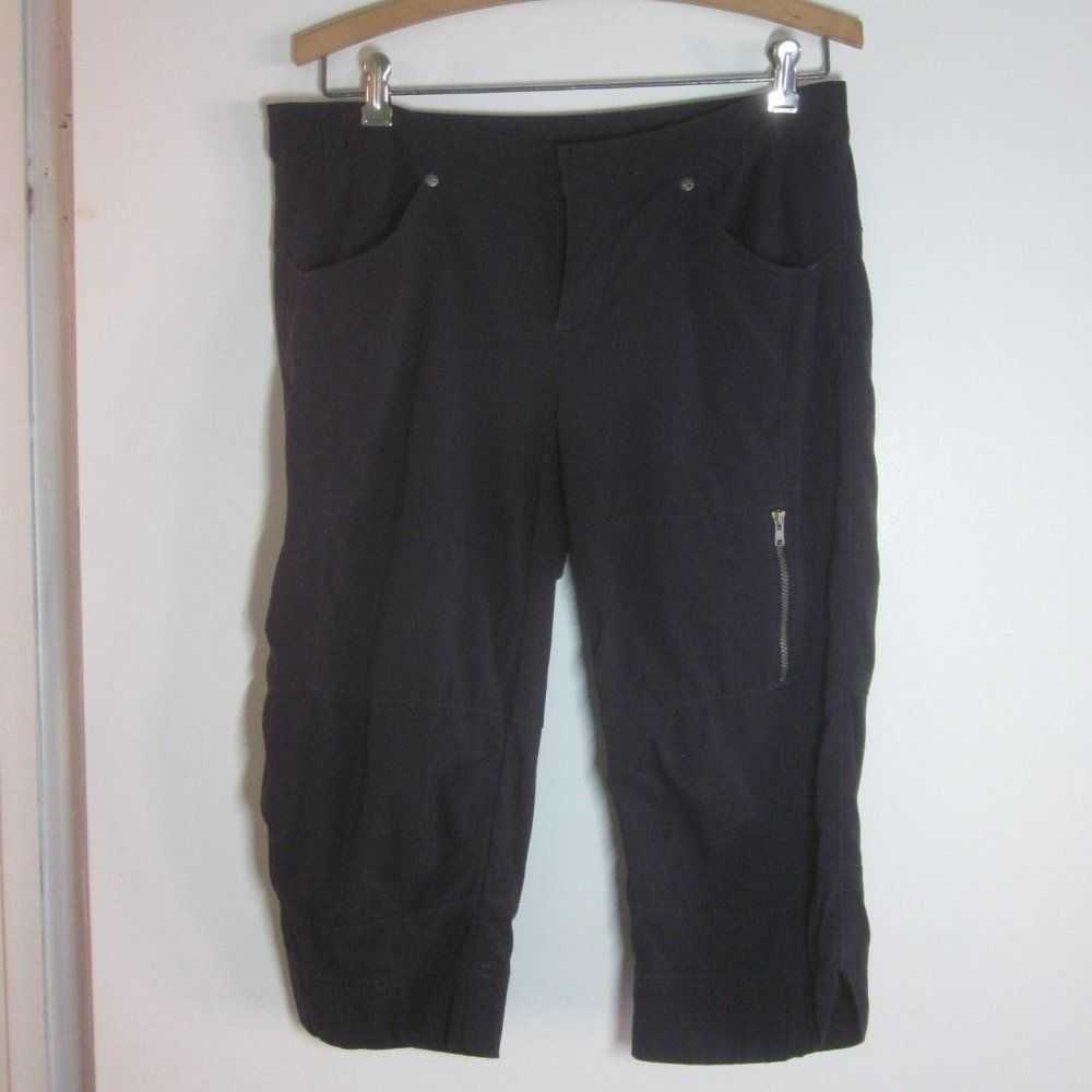 Athleta Athleta Cropped Sporty Black Pants Size 6… - image 3