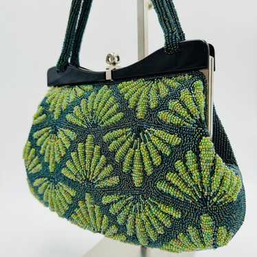 Bead bag Vintage Japanese-style bag Party bag Cla… - image 1