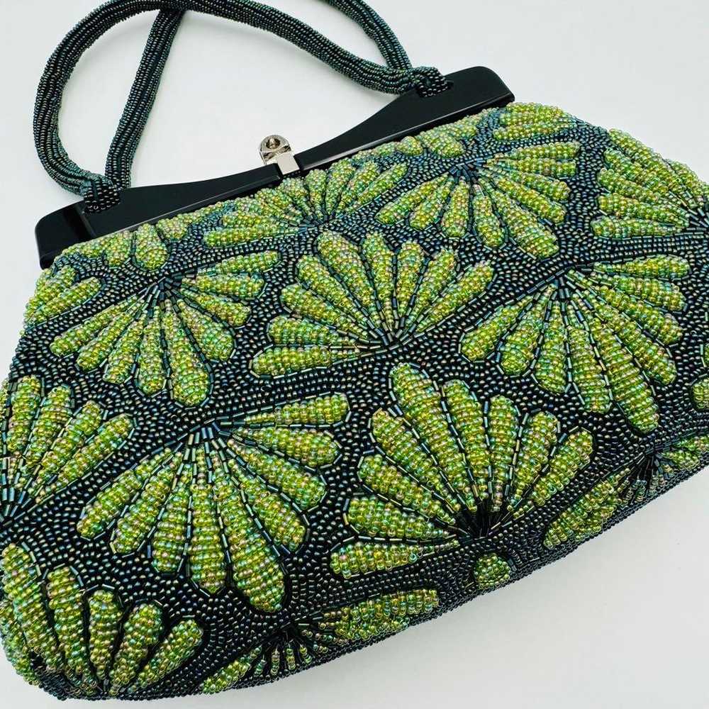 Bead bag Vintage Japanese-style bag Party bag Cla… - image 9