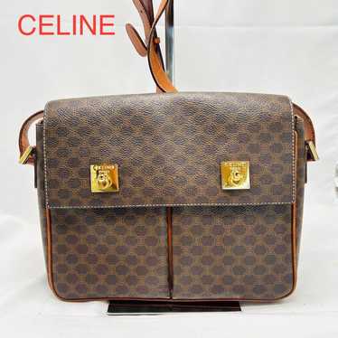 CELINE Old Celine Vintage Macadam Shoulder Bag - image 1