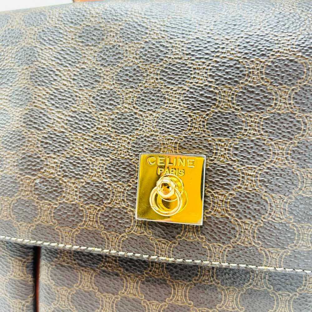 CELINE Old Celine Vintage Macadam Shoulder Bag - image 8