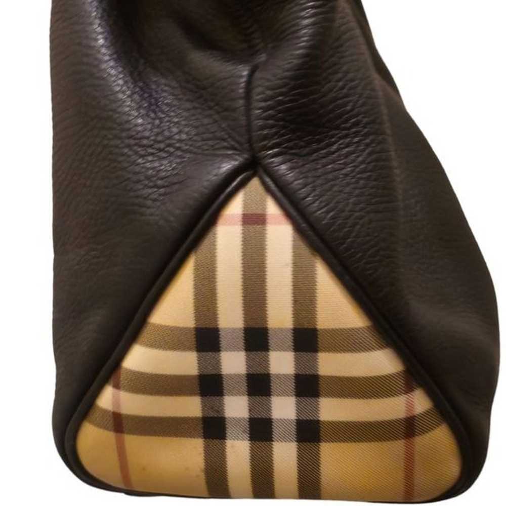 Burberry Nova Check Toggle Horn Tote Black - image 3