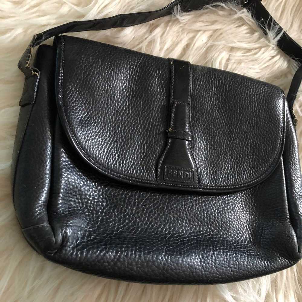 Vintage Auth Fendi Leather Bag - image 4